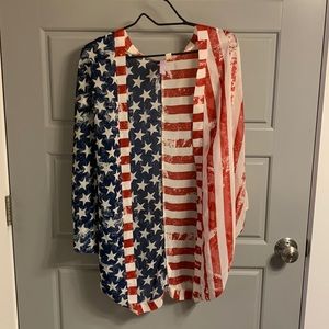 American Flag Kimono - size small